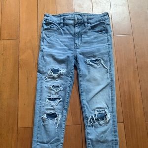 American Eagle light wash jeans